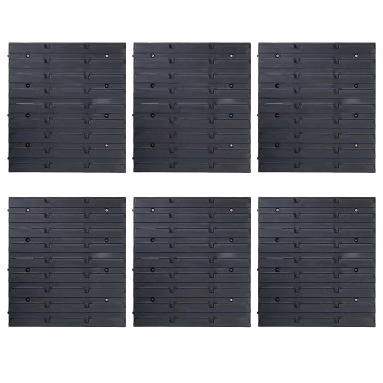 Berkfield Home 96 Piece Stackable and Wall Mountable Storage Bin Kit in Blue and Black