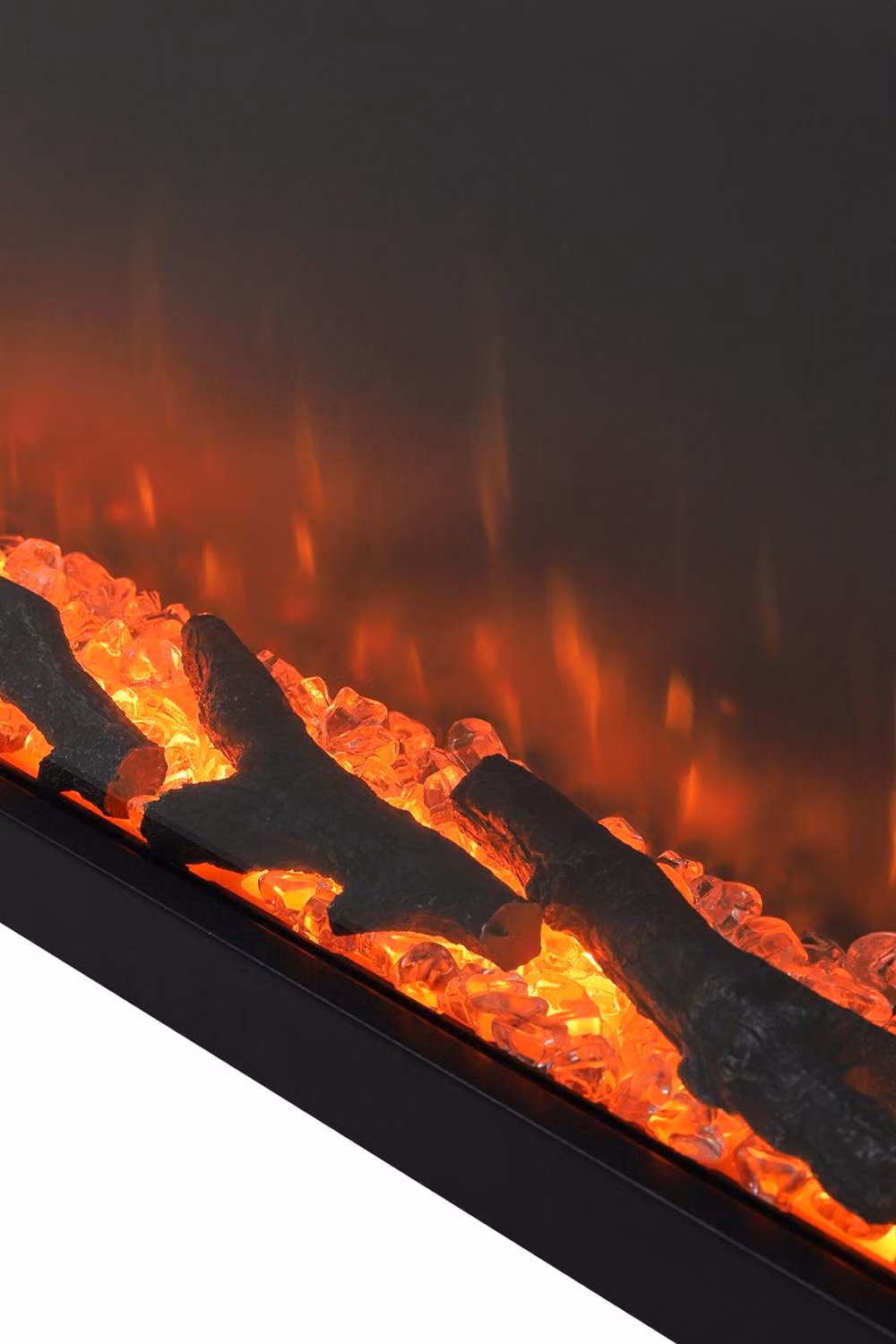 Living and Home 80 Inch 3-Sided Electric Fireplace with Remote Control, Black – 4