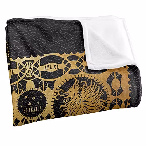 LOGOVISION Fantastic Beasts The Secrets Of Dumbledore Super Soft Silky Touch Throw Blanket, Multicolour, W: 91 cm, D: 147 cm – 2