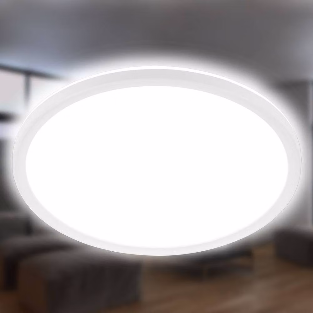 Briloner White LED Round Ceiling Light, 18W, 4000K, D: 29.5 cm, H: 3 cm – 7