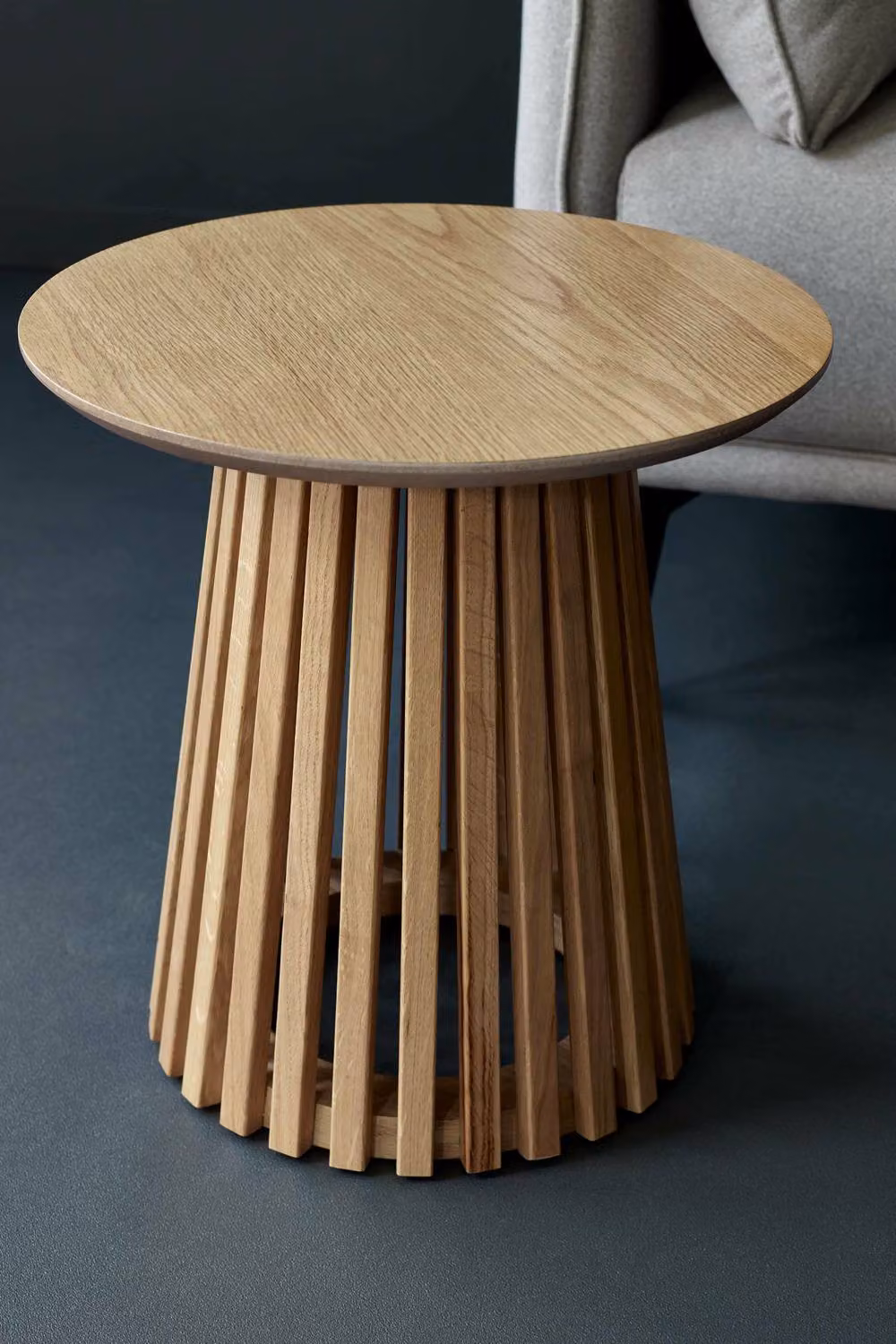 Julian Bowen Ollie Round Side Table in Light Oak – 5