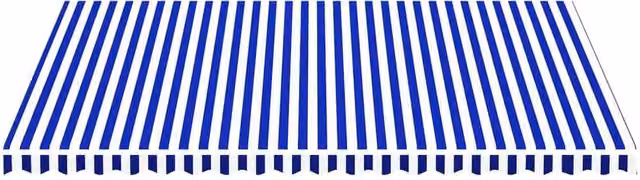 Berkfield Home Replacement Awning Fabric in Blue and White, Polyester, W 5 m x D 3.5 m