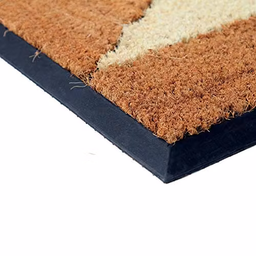 Coco&Coir Indian Star Natural Coir Door Mat with Rubber Backing, W/D/H: 75 x 45 x 1.5 cm – 5
