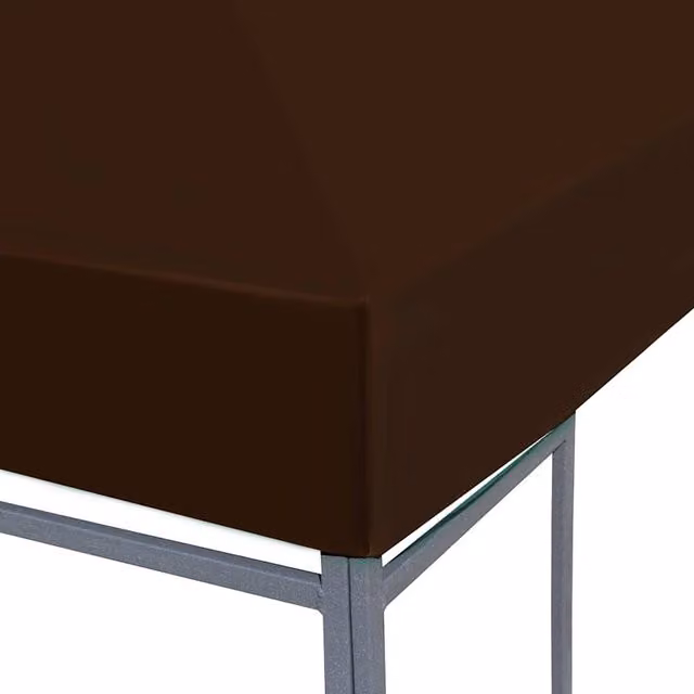 Berkfield Home Brown Polyester Gazebo Top Cover 3 x 3 m