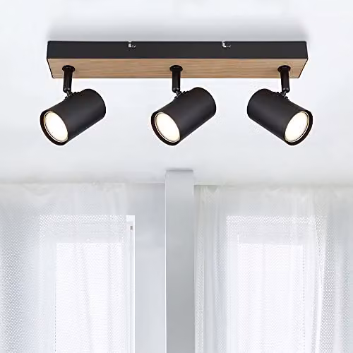 Globo Lighting Robby 3-light surface-mounted spot in black – 3