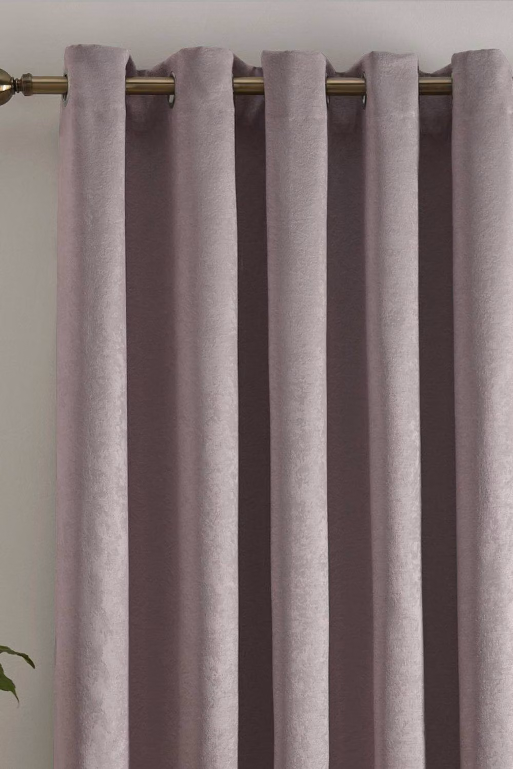 Fusion Strata Dim Out Woven Eyelet Single Panel Door Curtain in Light Pink, Width: 168 cm, Height: 214 cm – 2