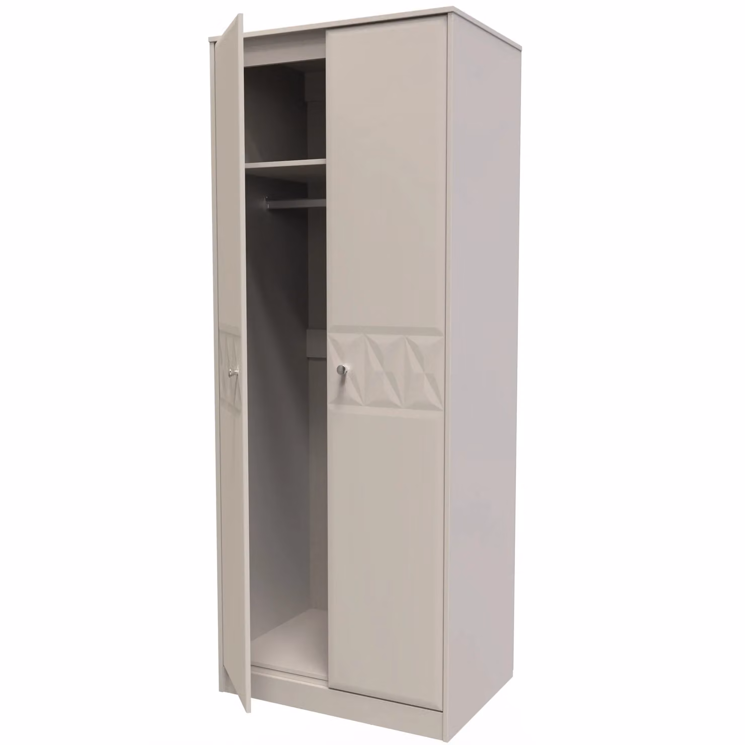 Ready Assembled 2 U Toledo 2 Door Wardrobe in Taupe – 2