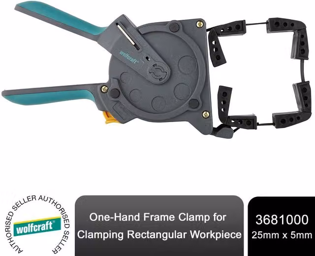 Wolfcraft One Hand Frame Clamp, Grey and Multicolour – 7