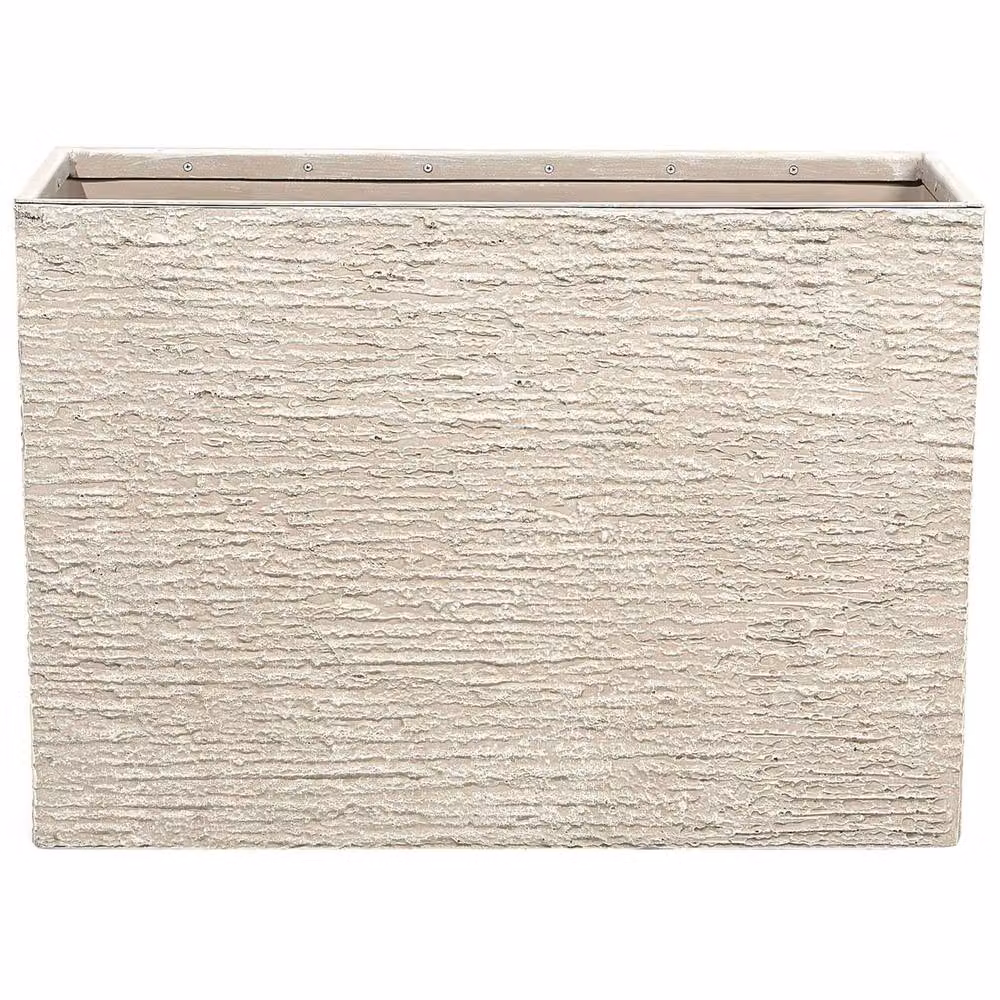 Wyld and Coco Everstone Beige Rectangular Fibreglass Reinforced Planter Pot – 2