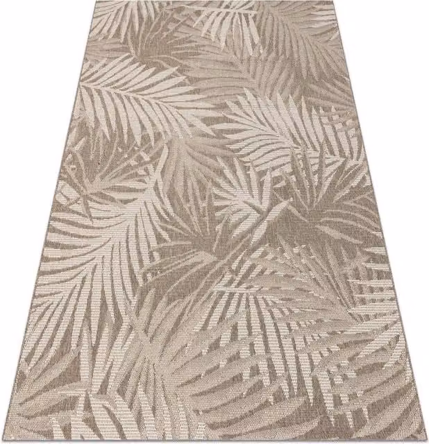 RugsX Floorlux Floral Rug in Beige, W: 80 cm, L: 150 cm