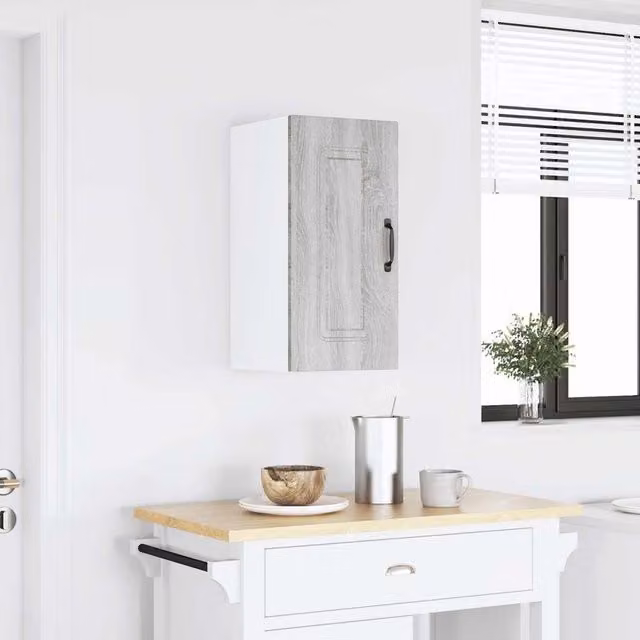 Berkfield Home Kalmar Grey Sonoma Kitchen Wall Cabinet