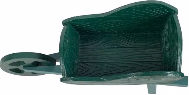 KDMK Green Ornamental Wheelbarrow Planter Tub