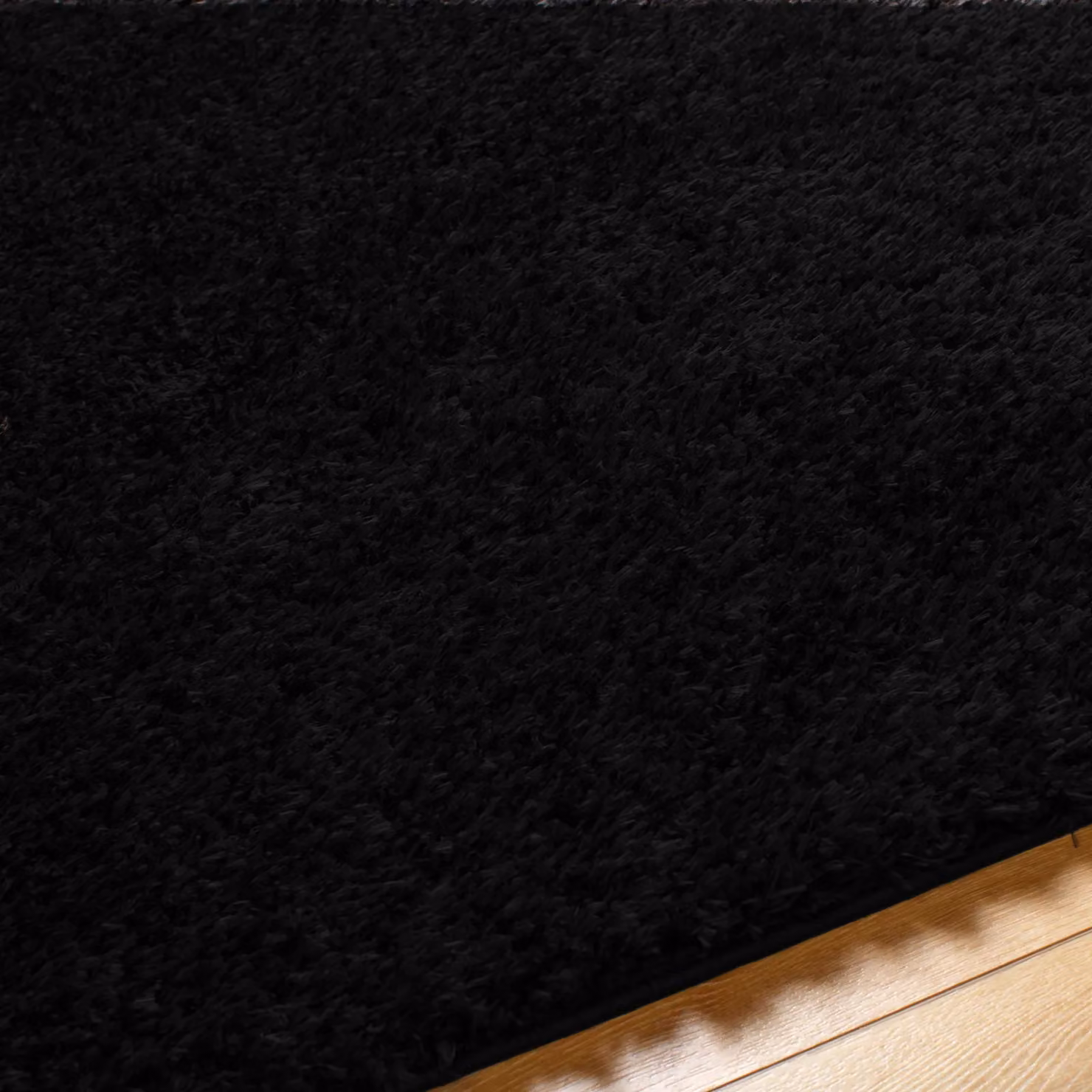 Livabliss Moda Shag Soft Plush Pile Rectangular Living Room and Bedroom Rug in Black, W: 200 cm, D: 275 cm – 3