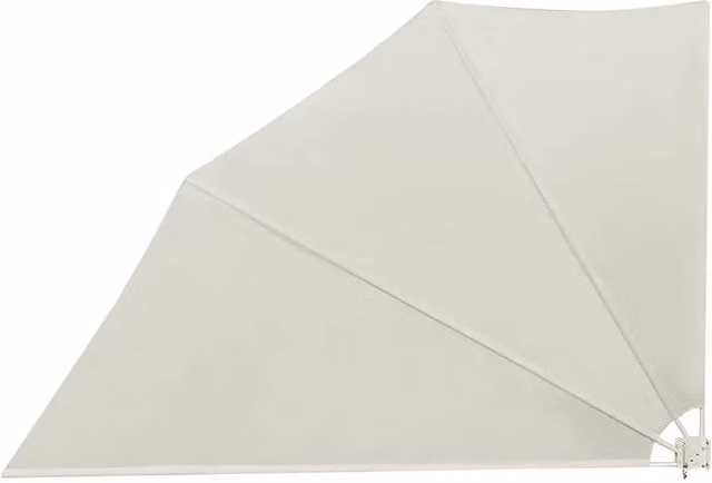 Berkfield Home Collapsible Balcony Side Awning in Cream, W/H: 160 x 240 cm – 1