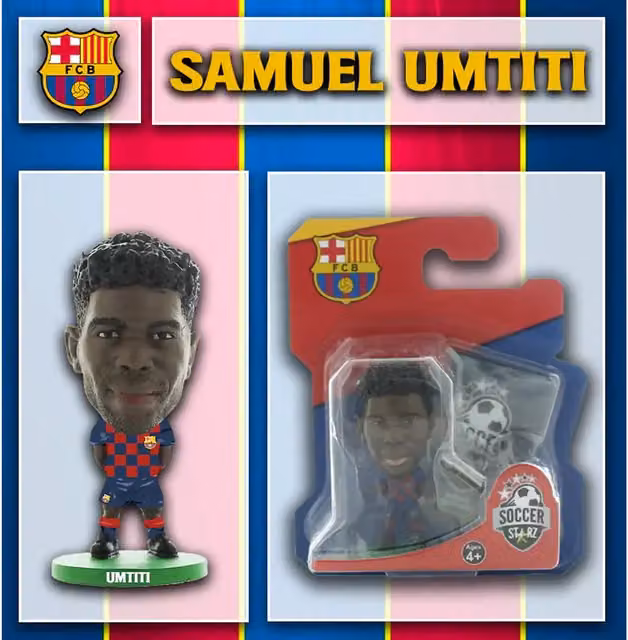 Creative Toys Company SoccerStarz FC Barcelona Samuel Umtiti Home Kit 2020 Version Mini Figure, Blue and Multicolour, Height: 5 cm