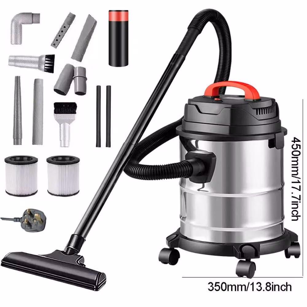 KORVIXA 2000W Bagless Vacuum Cleaner in Black and Silver with Stainless Steel Details – 2