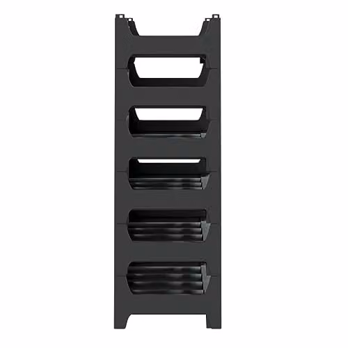 vidaXL Stackable Wine Rack for 36 Bottles, Anthracite/Black, W/D/H: 78 x 26 x 60 cm – 5