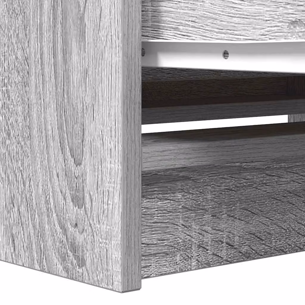 Berkfield Home Grey Sonoma TV Cabinet in Engineered Wood W/D/H: 80 x 35 x 54 cm – 4