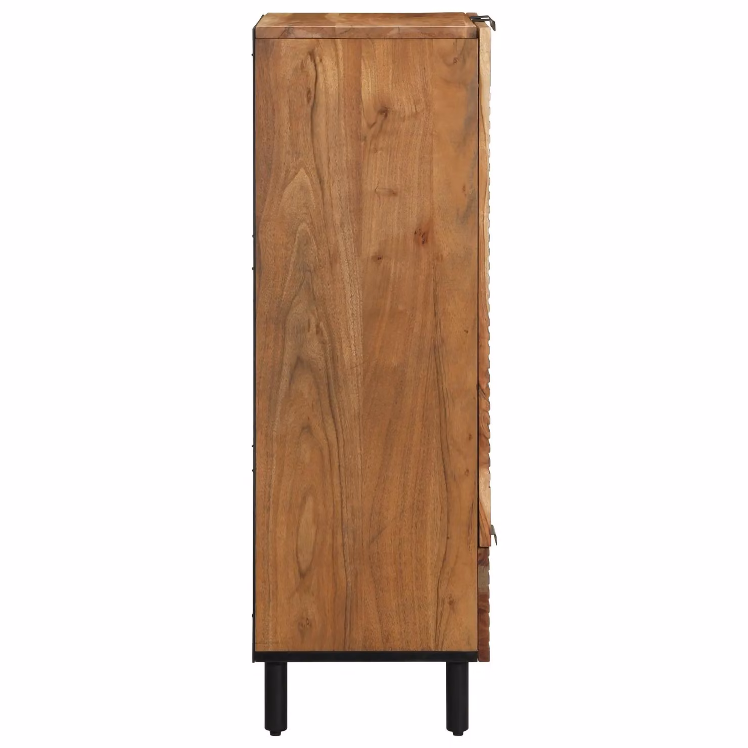 Berkfield Home Rustic Acacia Solid Wood Highboard in Brown, W/D/H: 60 x 33 x 100 cm – 3