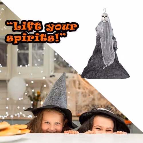 VFM e-Store 7ft Purple and Grey Hanging Skeleton Halloween Decoration – 6