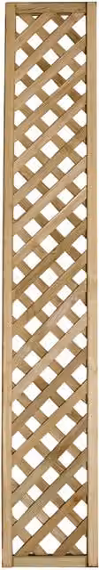 Forest Garden Rosemore Timber Lattice Trellis Support in Brown, H: 30 cm