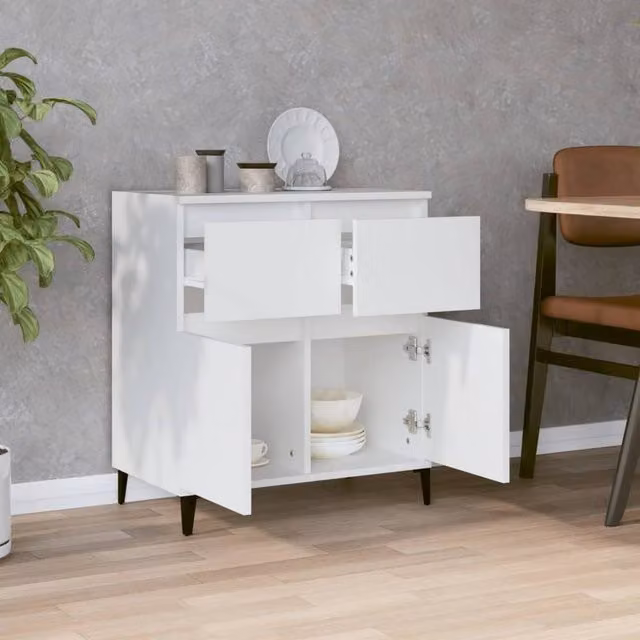 Berkfield Home White Modern Sideboard, W/D/H: 60 x 35 x 70 cm – 1