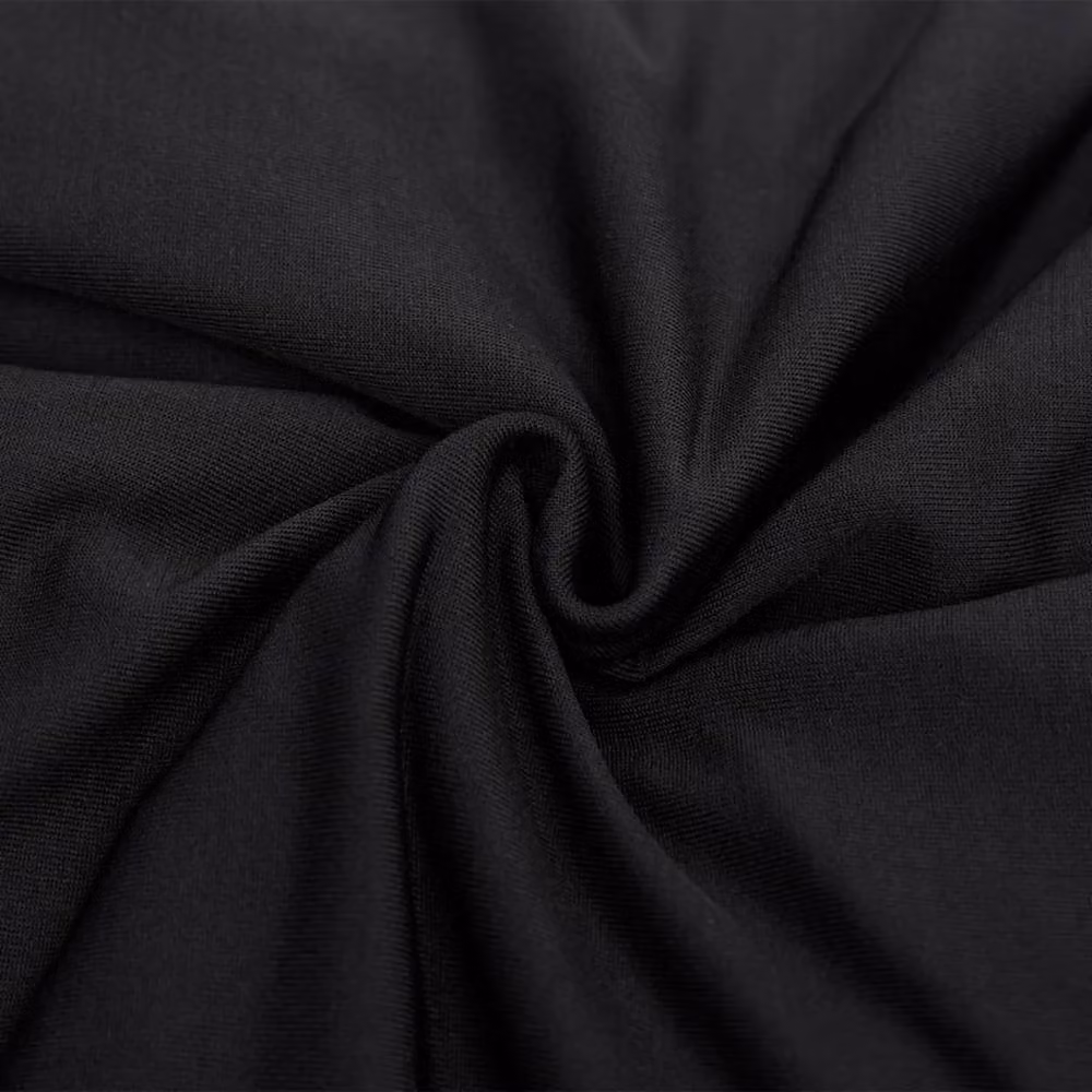 Berkfield Home Stretch Couch Slipcover in Black Polyester Jersey – 4