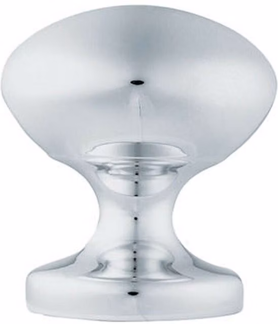 Loops Victorian Octagonal Centre Door Knob 57mm Polished Chrome