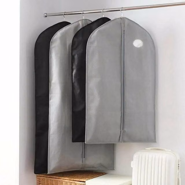 PAWNORA Travel Bag Clothes Cover Storage Zip in Grey and Multicolour