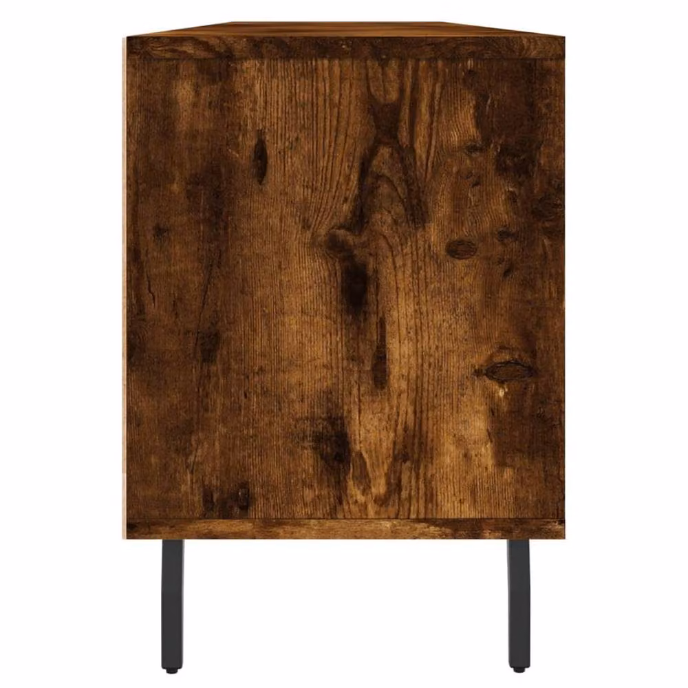 Berkfield Home TV Cabinet in Smoked Oak Brown, W/D/H: 150 x 30 x 44.5 cm – 4