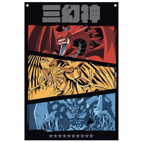 FaNaTtik Yu-Gi-Oh! Multicolour Textile Wall Banner, W: 125 cm, H: 85 cm – 4