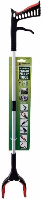 BARGAINS-GALORE Heavy Duty Foldable Pick Up Tool, 32 inch Long Reach Lift Clamp, Black – 1