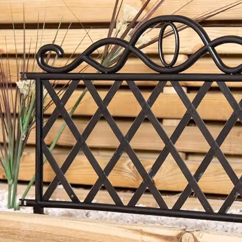 Samuel Alexander Black Plastic Garden Border Fence Edging – 5
