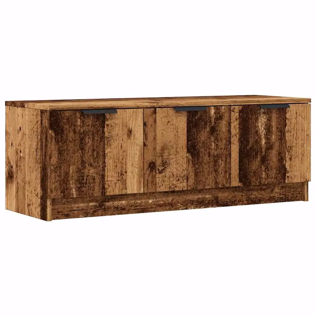 Berkfield Home Rustic TV Cabinet in Brown Engineered Wood W/D/H: 102 x 35 x 36.5 cm – 2