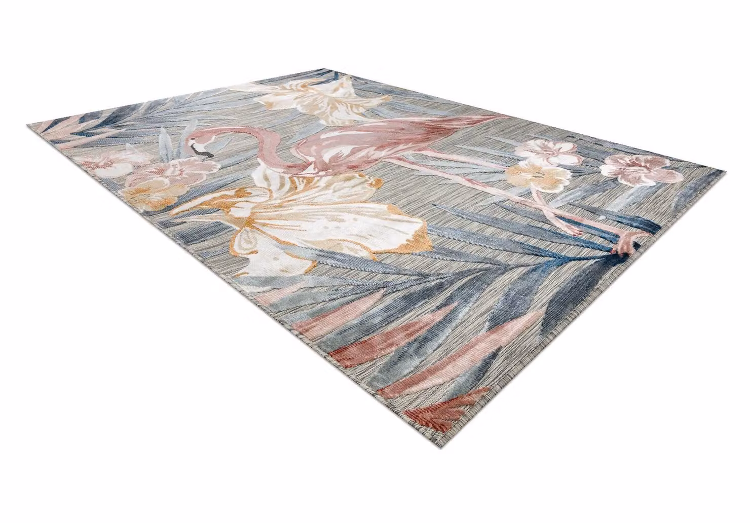 RugsX Botanic Floral Rug in Grey and Multicolour, W/D/H: 117 x 170 cm – 2