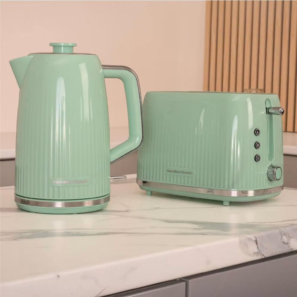 Hamilton Beach Miami Kettle, Toaster and Microwave Set in Mojito Mint – 2