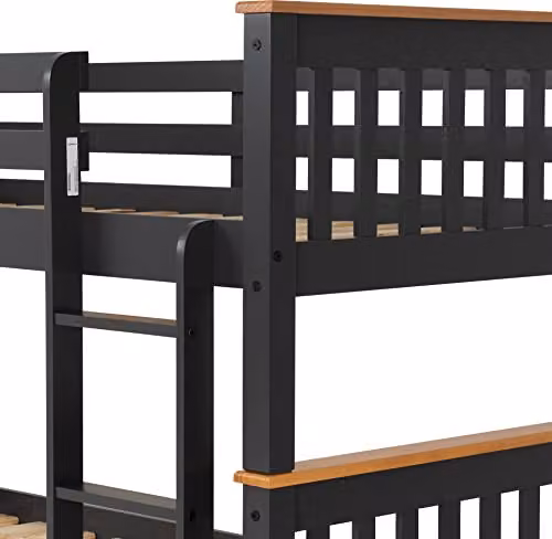 Seconique Neptune 3ft Single Bunk Bed Frame in Grey and Oak Effect – 6