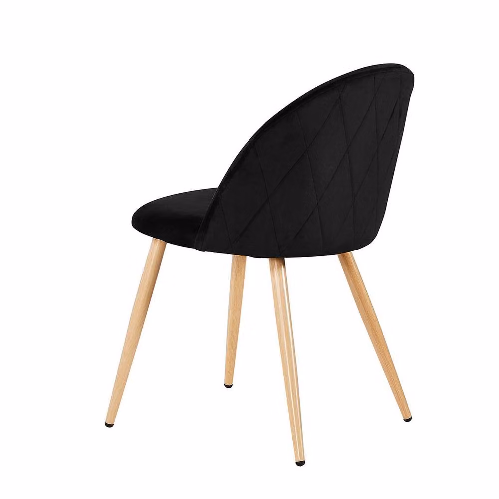 Lemon Pavilion Furniture Venice Dining Chair in Black Velvet, W: 51 cm, D: 55 cm, H: 78 cm – 2