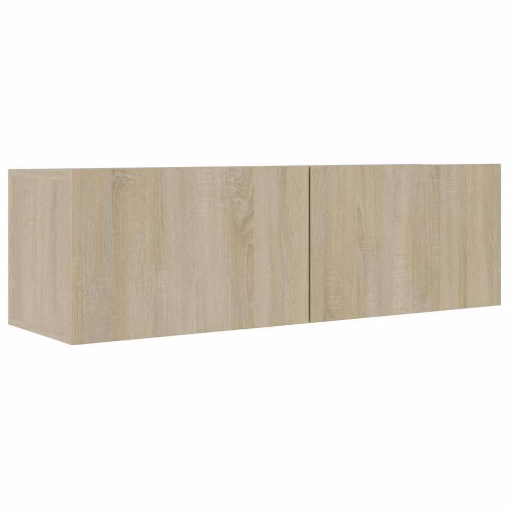 Berkfield Home TV Cabinet in Sonoma Oak, Beige, W/D/H: 100 x 30 x 30 cm – 2