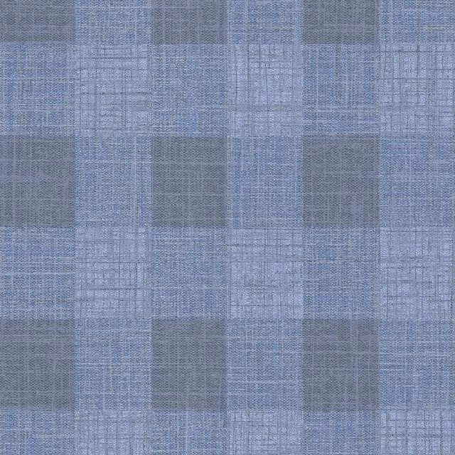I Love Wallpaper Isla Check Abstract Wallpaper in Navy and Silver Blue