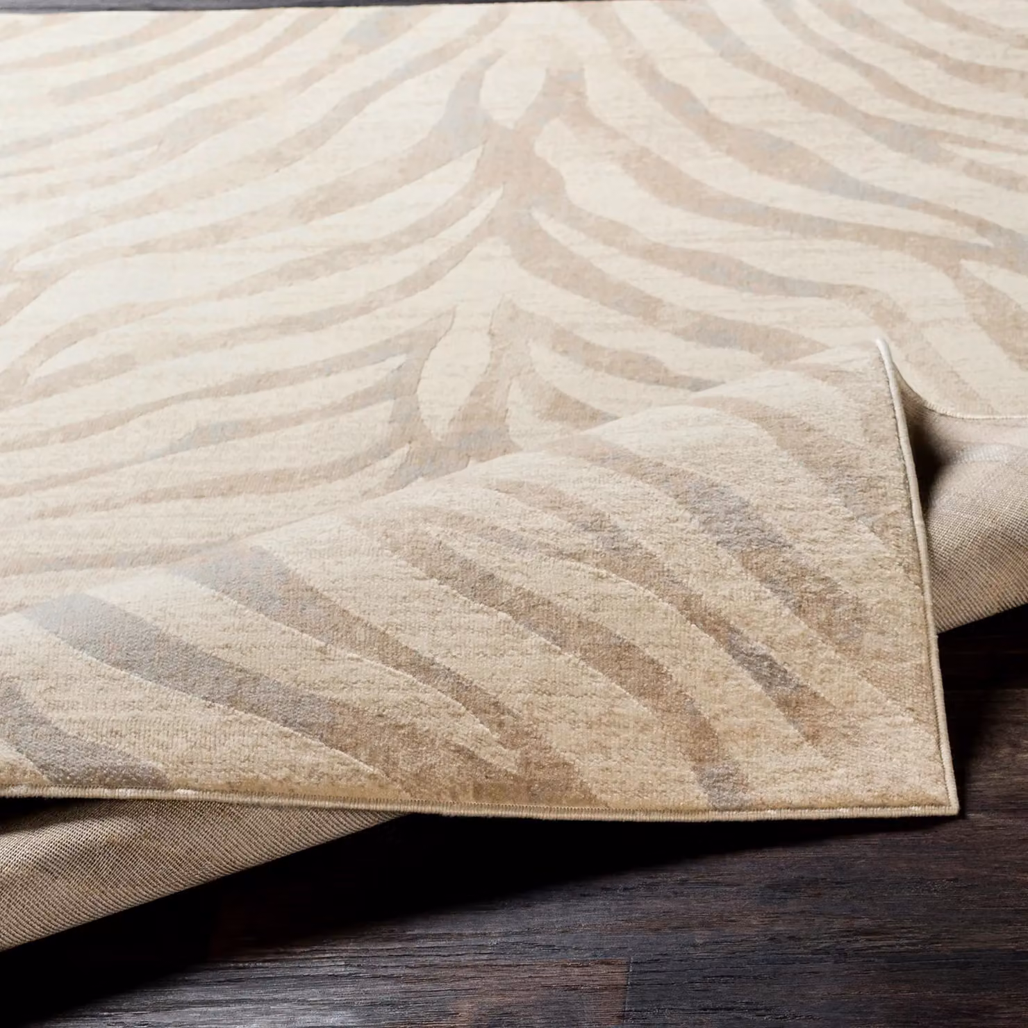 Livabliss Boho Zebra Animal Print Rug in Grey, Beige and Yellow, W: 200 cm, D: 275 cm – 3