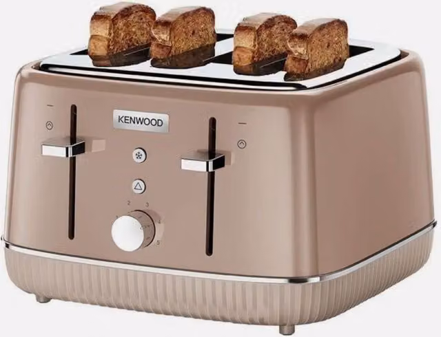 Kenwood Elegancy TFP10.A0BG 4-Slice Toaster in Light Brown