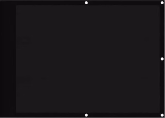 Berkfield Home Black Balcony Screen, 100% Polyester Oxford, W: 75 cm, H: 800 cm