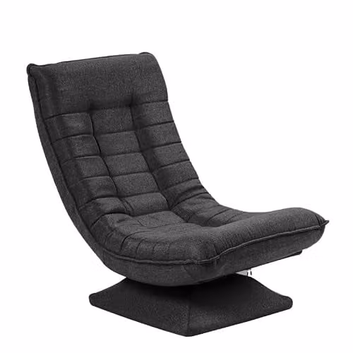 HYGRAD BUILT TO SURVIVE 360-Degree Swivel Armchair, Grey Folding Recliner with Adjustable Backrest and Headrest – 1