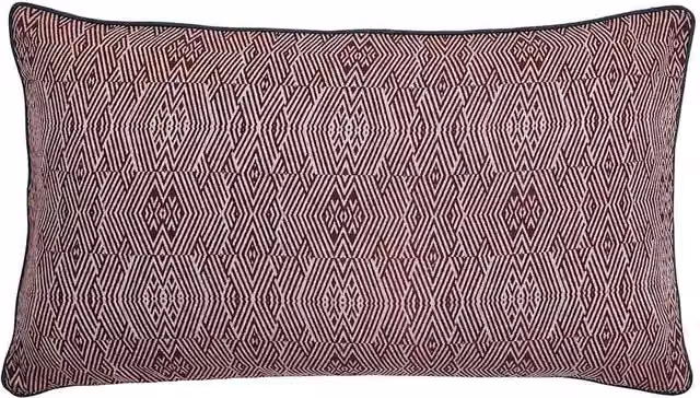 Bedeck of Belfast Katara/Umma Pure Cotton Geometric Cushion in Red