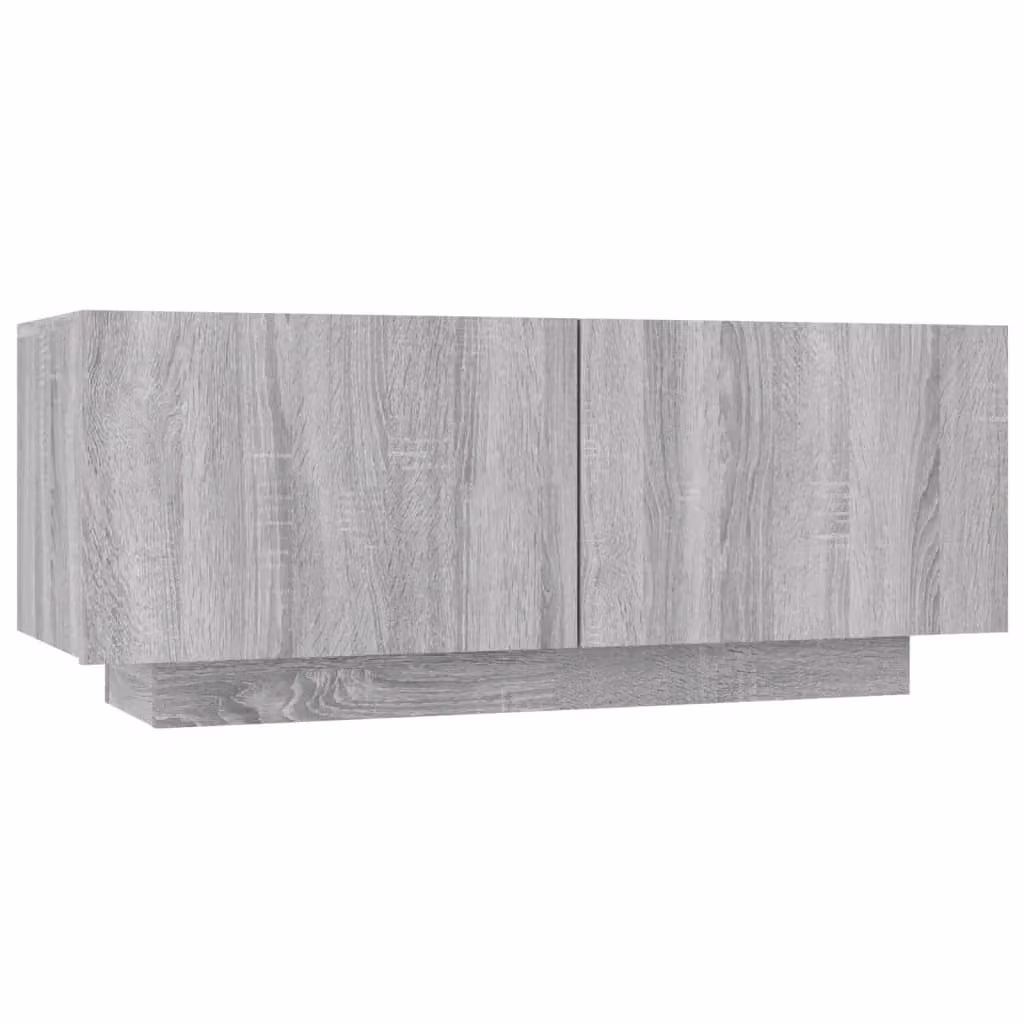 Berkfield Home Modern Grey TV Cabinet in Matt Engineered Wood W/D/H: 100 x 35 x 40 cm – 2