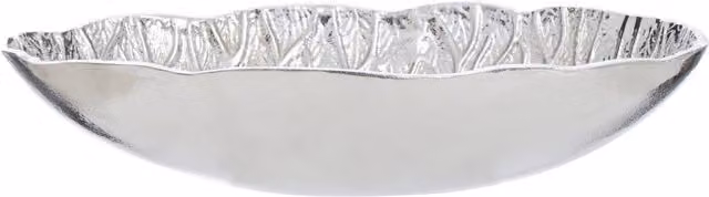 Orsina Silver Metal Lotus Leaf Decorative Bowl