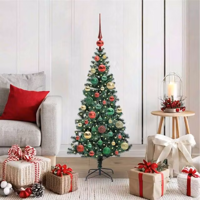 Berkfield Home Pre-lit Artificial Christmas Tree in Green, Height: 120 cm – 1