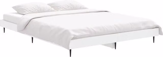 Berkfield Home White Bed Frame W/D/H: 140 x 190 cm – 1