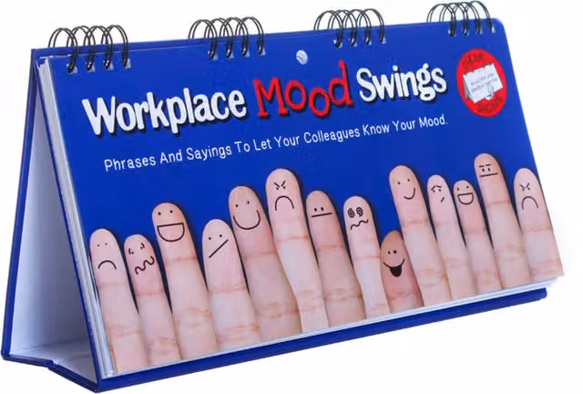 Boxer Gifts Workplace Mood Swings Flip Book in Multicolour